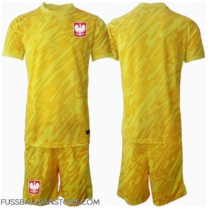 Polen Torwart Replik Heimtrikot Kinder EM 2024 Kurzarm (+ Kurze Hosen)